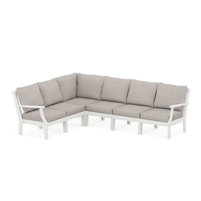 Braxton Modular 6-Piece Deep Seating Set in Vintage Finish