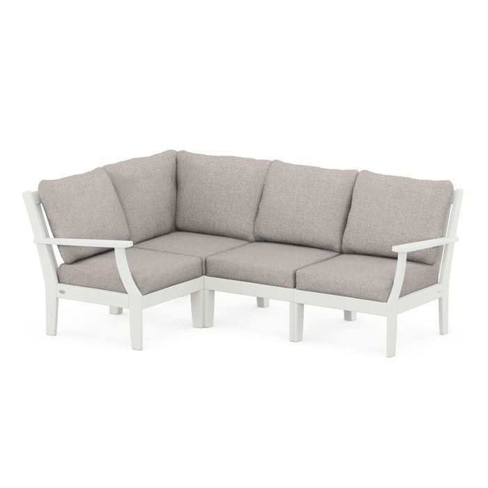 Braxton Modular 4-Piece Deep Seating Set in Vintage Finish