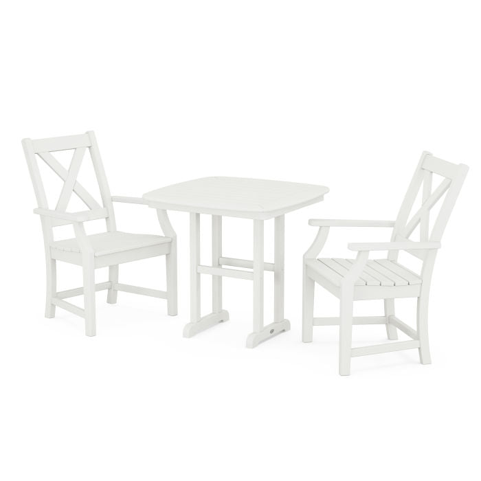 Braxton 3-Piece Dining Set in Vintage Finish