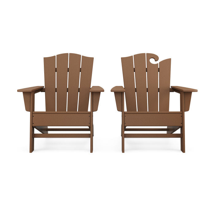 Wave 2-Piece Adirondack Chair Set with The Crest Chair