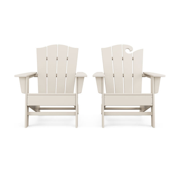 Wave 2-Piece Adirondack Chair Set with The Crest Chair