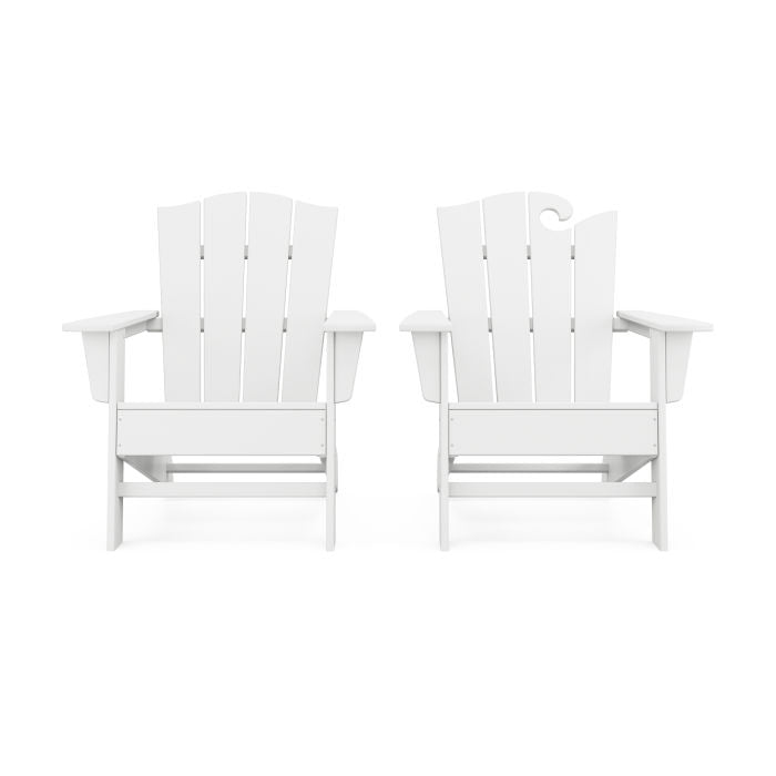 Wave 2-Piece Adirondack Chair Set with The Crest Chair