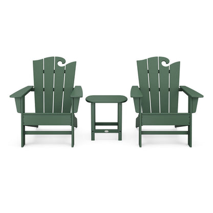 Wave 3-Piece Adirondack Set with The Ocean Chair