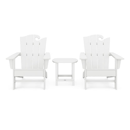 Wave 3-Piece Adirondack Set with The Ocean Chair