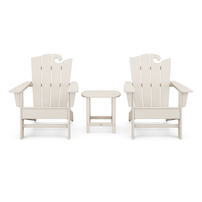 Wave 3-Piece Adirondack Set with The Ocean Chair
