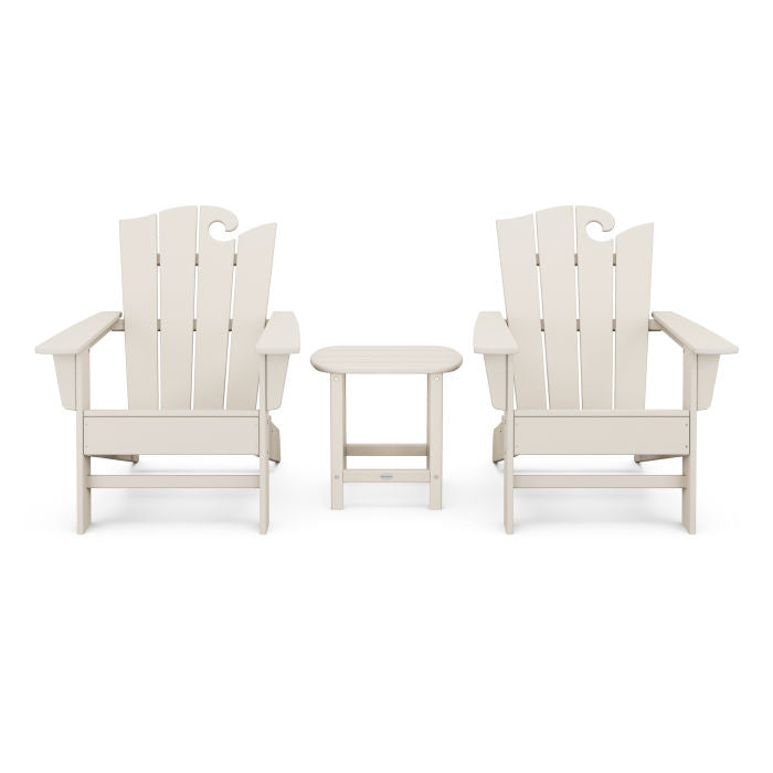 Wave 3-Piece Adirondack Set with The Ocean Chair