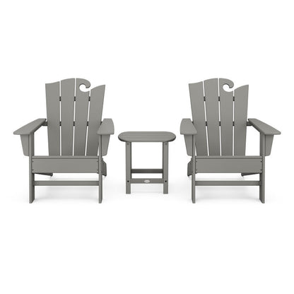 Wave 3-Piece Adirondack Set with The Ocean Chair