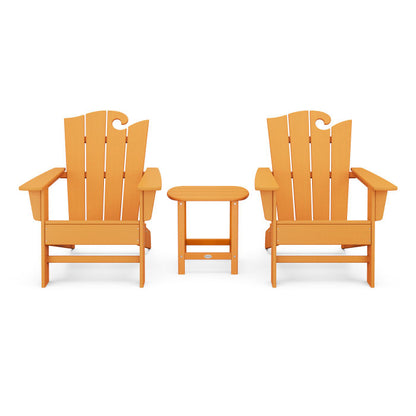 Wave 3-Piece Adirondack Set with The Ocean Chair