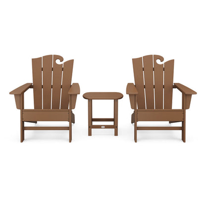 Wave 3-Piece Adirondack Set with The Ocean Chair