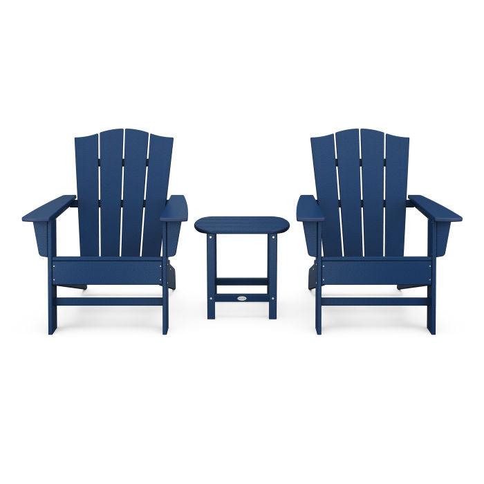 Wave 2-Piece Adirondack Chair Set with The Crest Chair