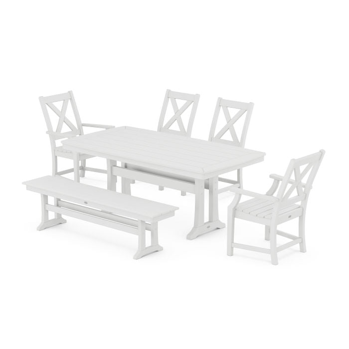 Braxton 6-Piece Dining Set with Trestle Legs