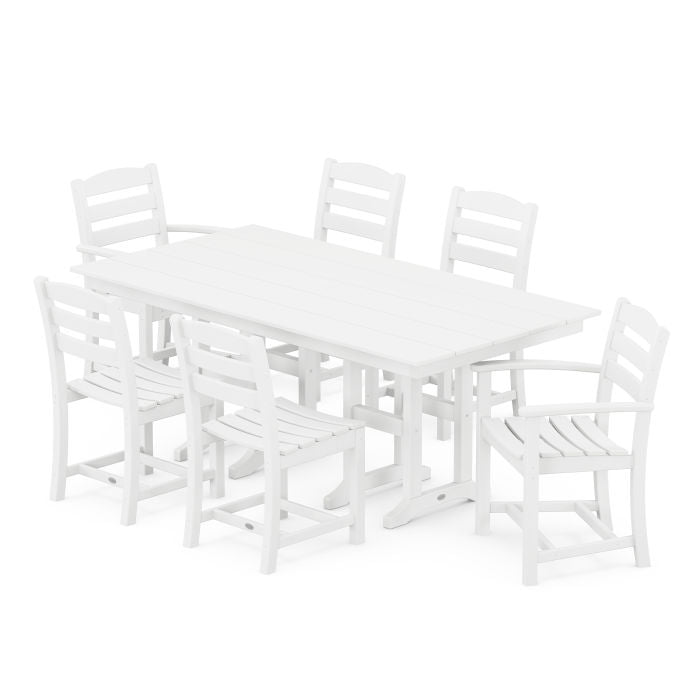 La Casa Café 7-Piece Farmhouse Dining Set