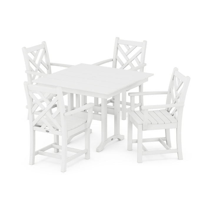 Chippendale 5-Piece Farmhouse Dining Set