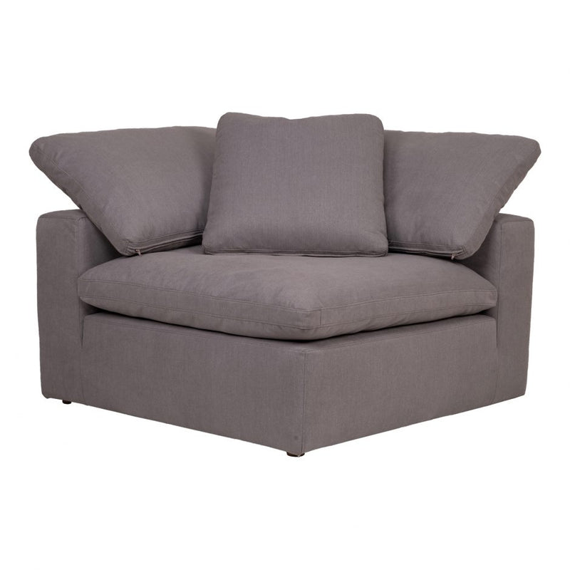 Clay Corner Chair Livesmart Fabric Light Grey