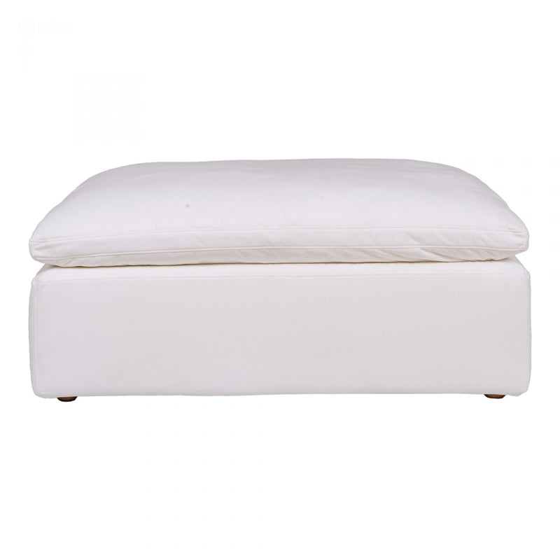 Clay Ottoman Livesmart Fabric Cream