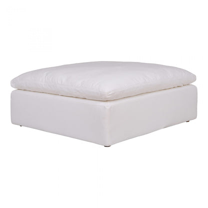 Clay Ottoman Livesmart Fabric Cream