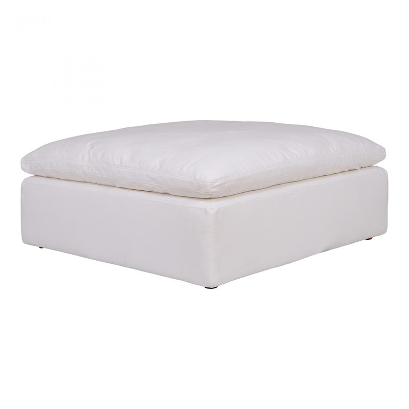 Clay Ottoman Livesmart Fabric Cream