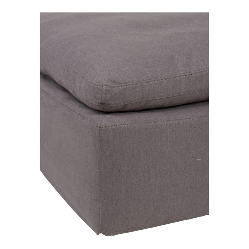 Clay Ottoman Livesmart Fabric Light Grey