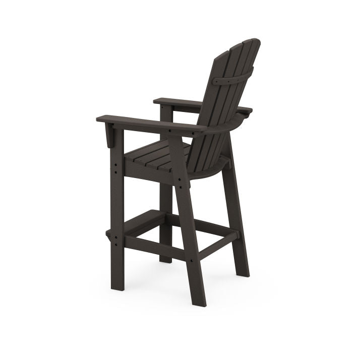 Nautical Curveback Adirondack Bar Chair in Vintage Finish