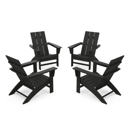 4-Piece Modern Adirondack Chair Conversation Set