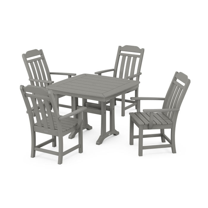 Country Living 5-Piece Dining Set with Trestle Legs