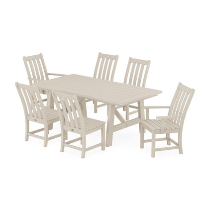 Vineyard 7-Piece Rustic Farmhouse Dining Set