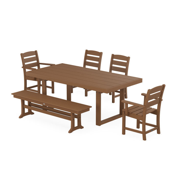 Lakeside 6-Piece Dining Set with Bench