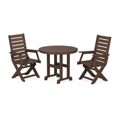 Captain 3-Piece Round Dining Set