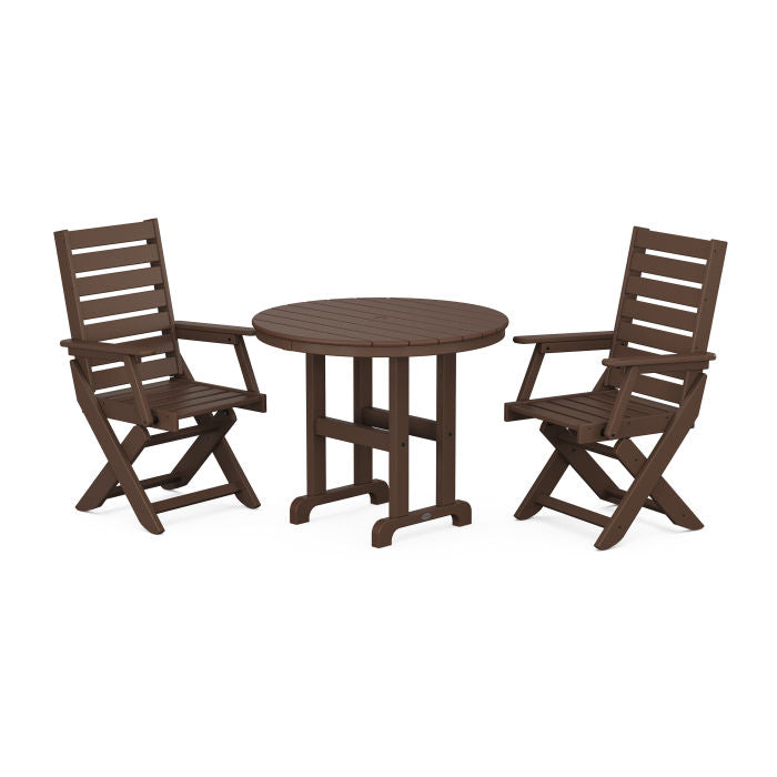 Captain 3-Piece Round Dining Set