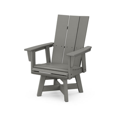 Modern Curveback Upright Adirondack Swivel Chair