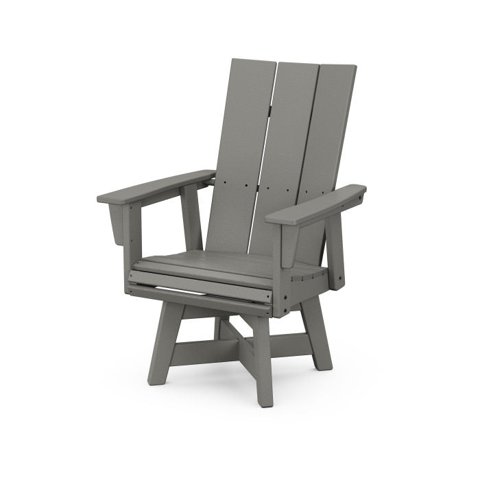 Modern Curveback Upright Adirondack Swivel Chair