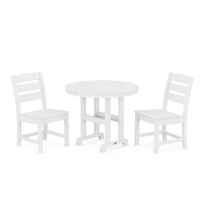 Lakeside 3-Piece Round Dining Set