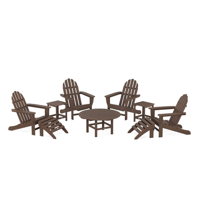 Classic Adirondack Chair 9-Piece Conversation Set