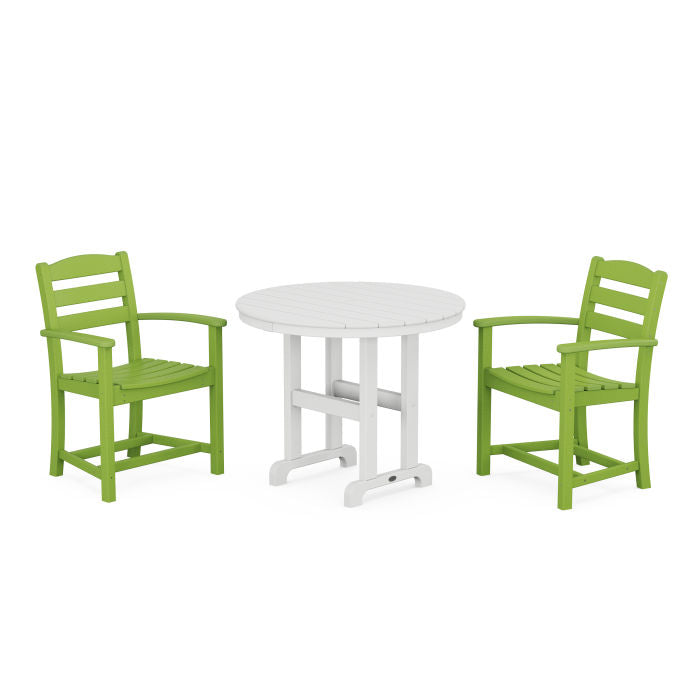 La Casa Café 3-Piece Round Dining Set