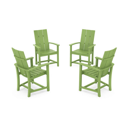 Modern 4-Piece Upright Adirondack Conversation Set