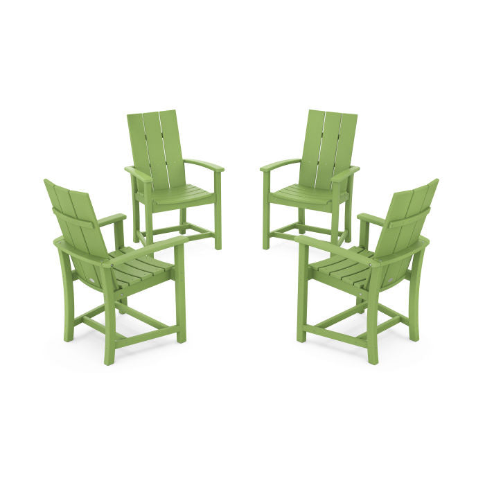 Modern 4-Piece Upright Adirondack Conversation Set