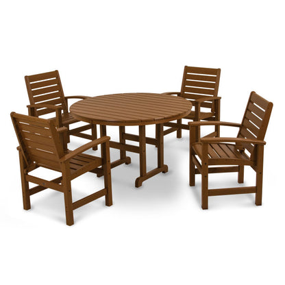 Signature 5-Piece Round Farmhouse Dining Set