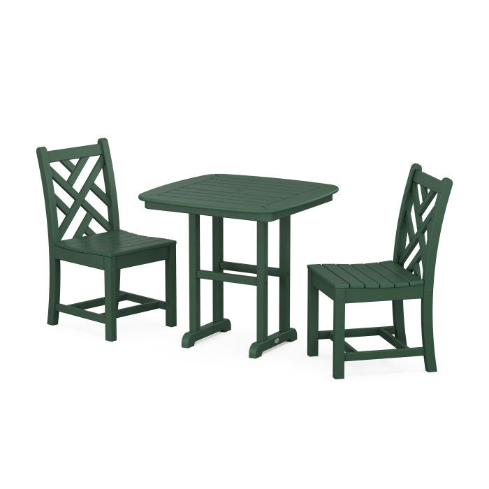 Chippendale Side Chair 3-Piece Dining Set