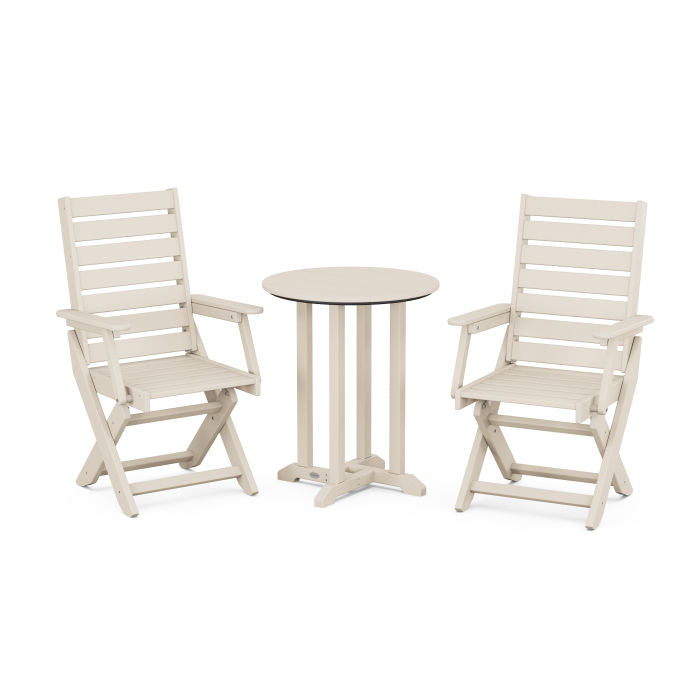 Captain 3-Piece Round Dining Set