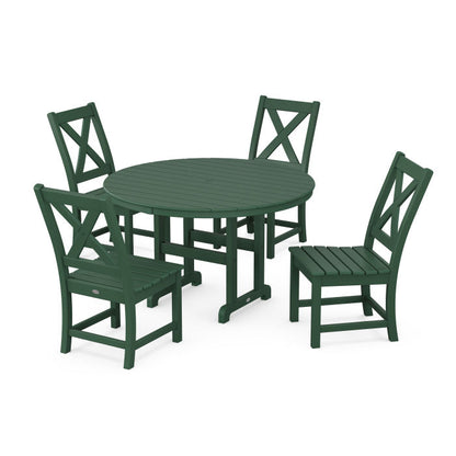 Braxton Side Chair 5-Piece Round Dining Set