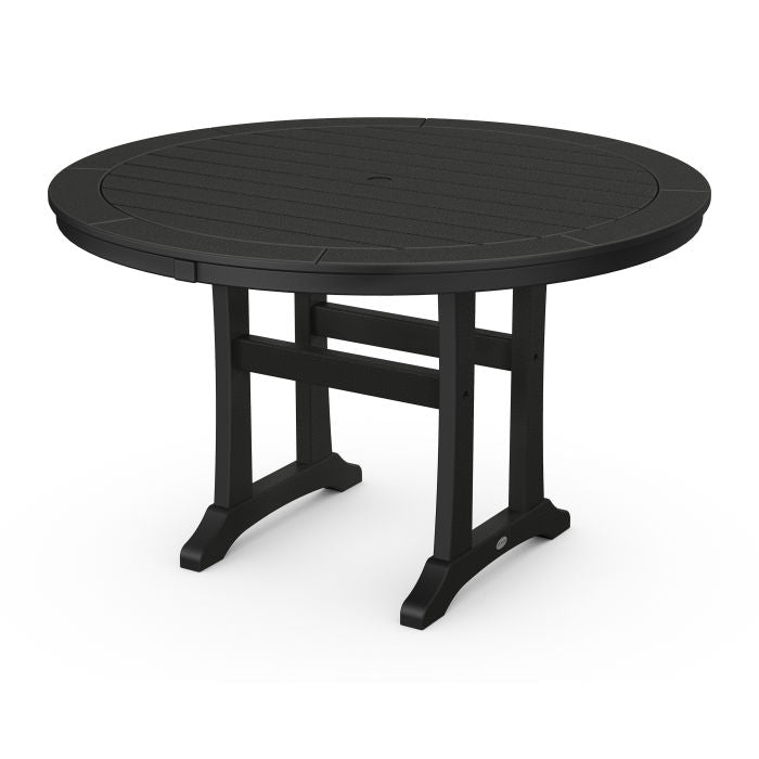 Nautical Trestle 48" Round Dining Table