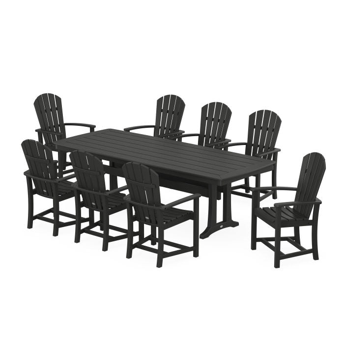 Palm Coast 9-Piece Dining Set with Trestle Legs