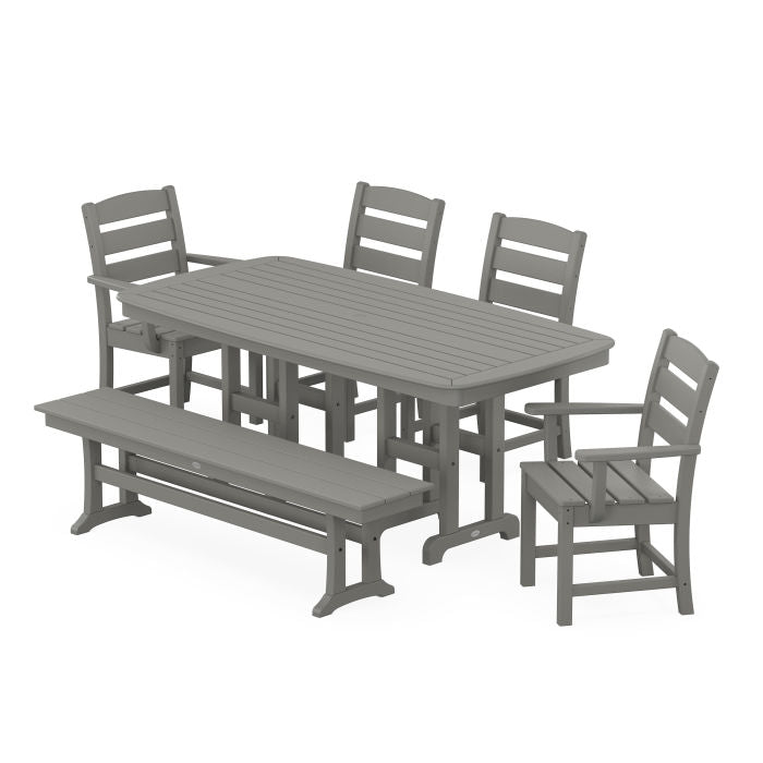 Lakeside 6-Piece Dining Set with Bench