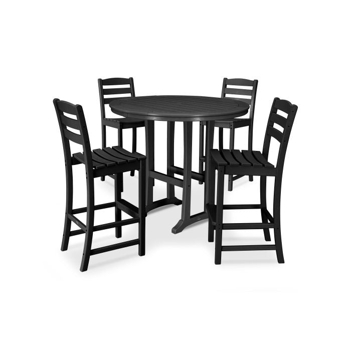 La Casa Café 5-Piece Side Chair Bar Dining Set