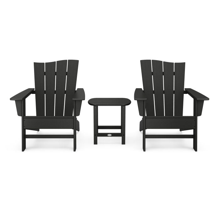 Wave 3-Piece Adirondack Chair Set