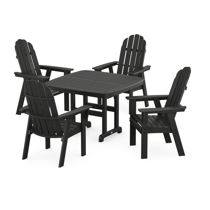 Vineyard Curveback Adirondack 5-Piece Dining Set