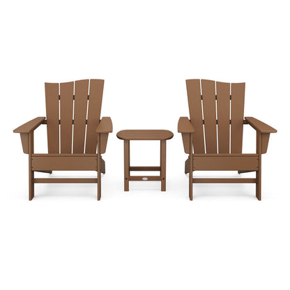 Wave 3-Piece Adirondack Chair Set