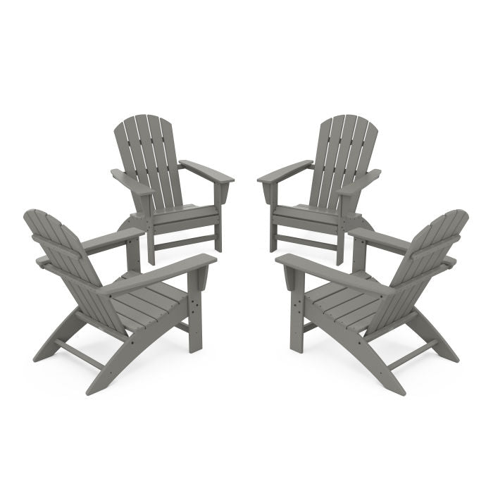 Nautical 4-Piece Adirondack Conversation Set