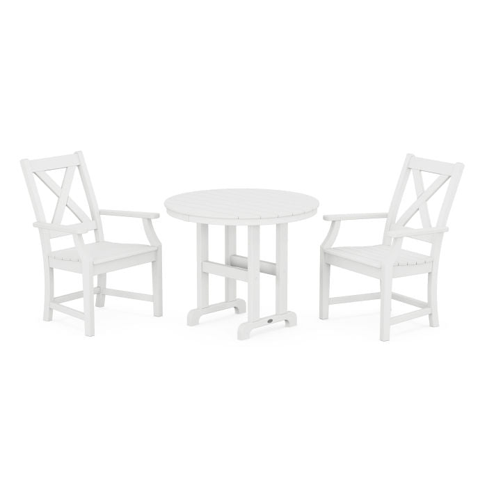 Braxton 3-Piece Round Dining Set