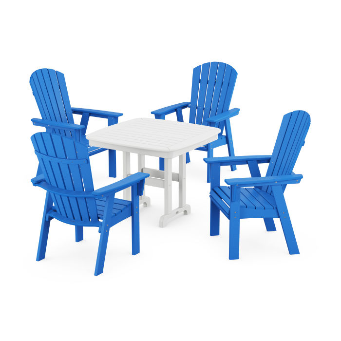 Nautical Curveback Adirondack 5-Piece Dining Set